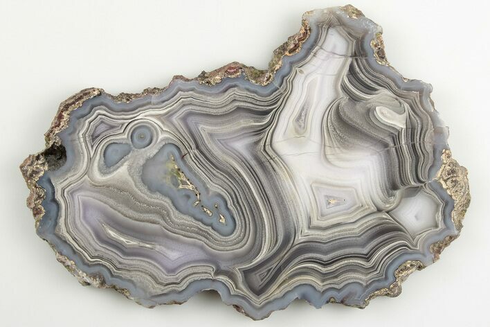 Polished Banded Agate Slice - Chihuahua, Mexico #198125